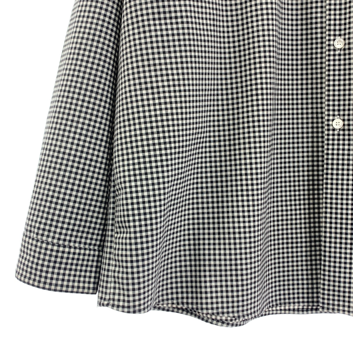 MARNI / マルニ | 2025SS | ポリエステル ウール ギンガムチェック オーバーサイズ シャツ | 44 | ブラック/ホワイト | メンズ