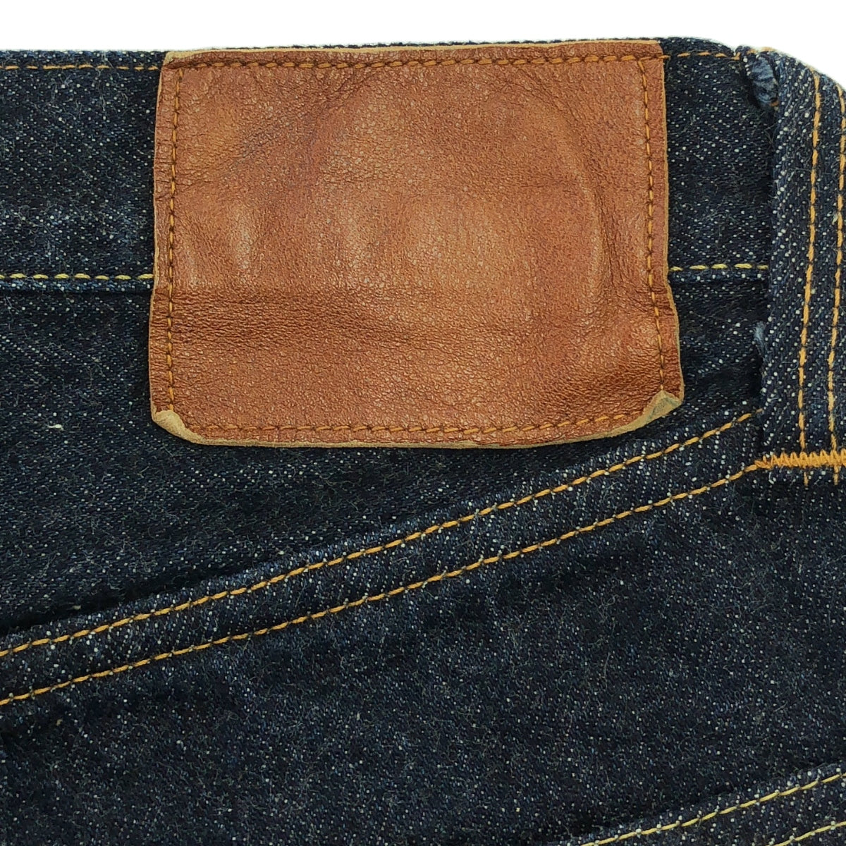 LENO | 皮革貼片硬質牛仔褲 | 00 | 靛藍 | 女款