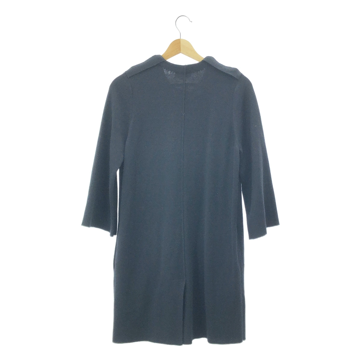 ENFOLD / 엠 폴드 | 노 컬러 울 니트 코트 | 38 | 블랙 | 여성