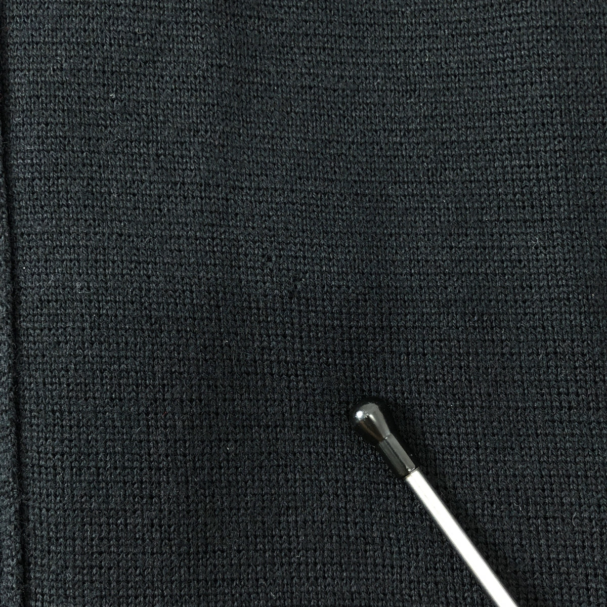 ENFOLD / エンフォルド | ノーカラー ウールニット コート | 38 | ブラック | レディース