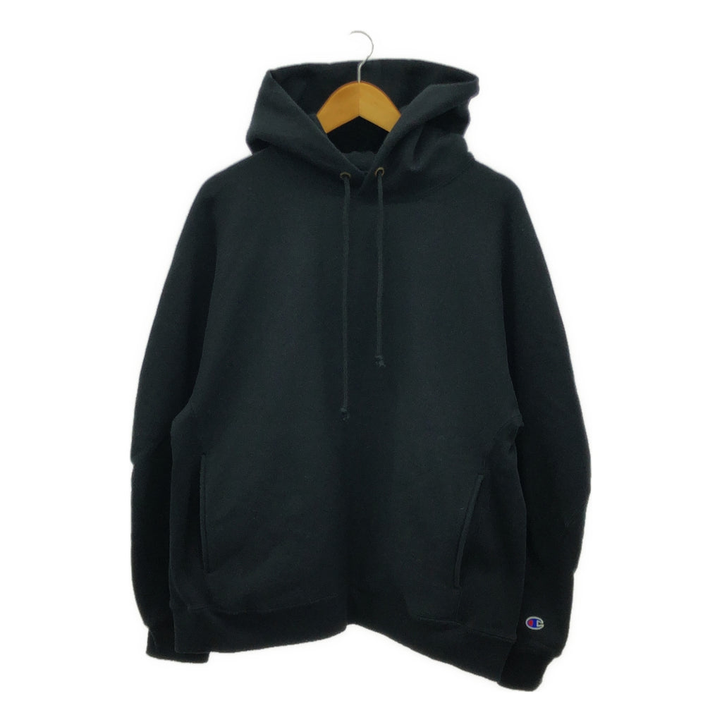【美品】  N.HOOLYWOOD / エヌハリウッド | 2023SS | ×Champion HOODED SWEATSHIRT チャンピオン リバースウィーブ パーカー | L | ブラック | メンズ