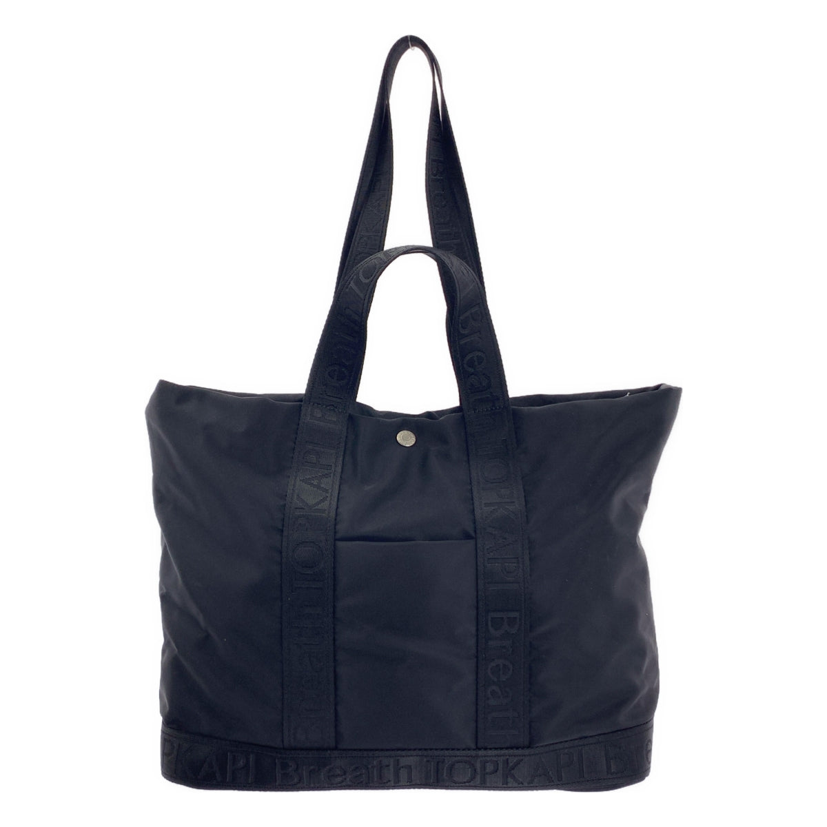 TOPKAPI | Breath / Freely 尼龍標誌附雙把手雙向手提包 | 黑色 | 女款