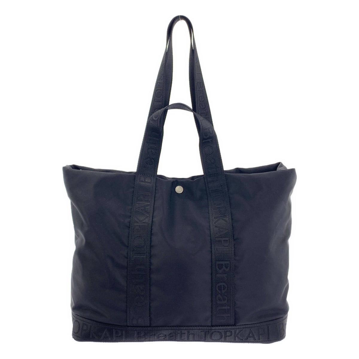 TOPKAPI | Breath / Freely 尼龍標誌附雙把手雙向手提包 | 黑色 | 女款