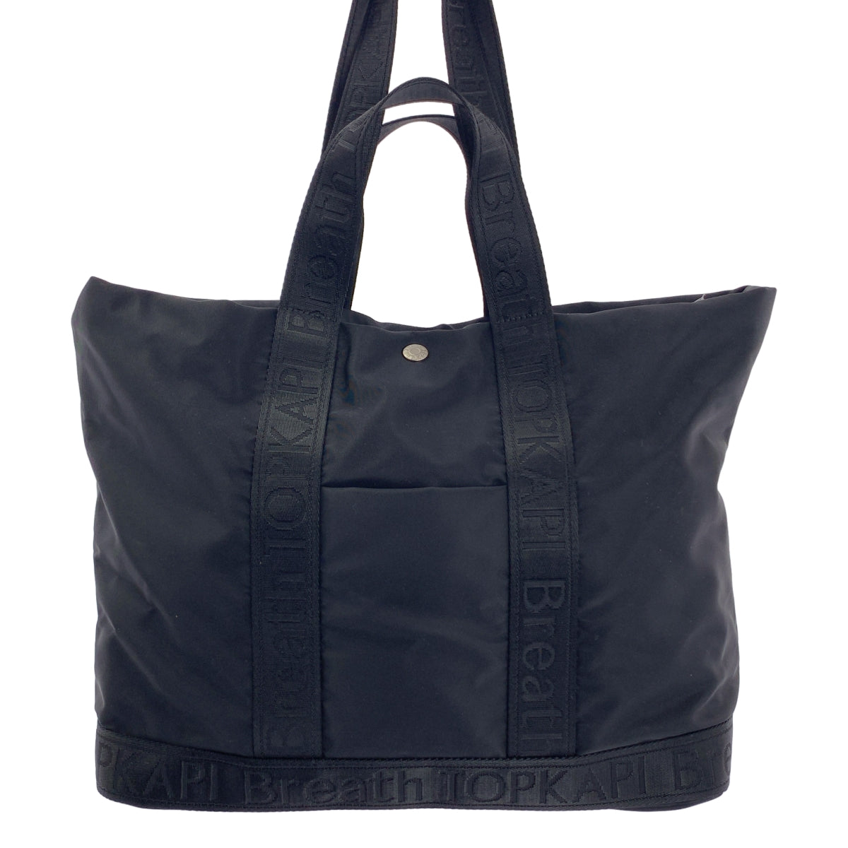 TOPKAPI | Breath / Freely 尼龍標誌附雙把手雙向手提包 | 黑色 | 女款