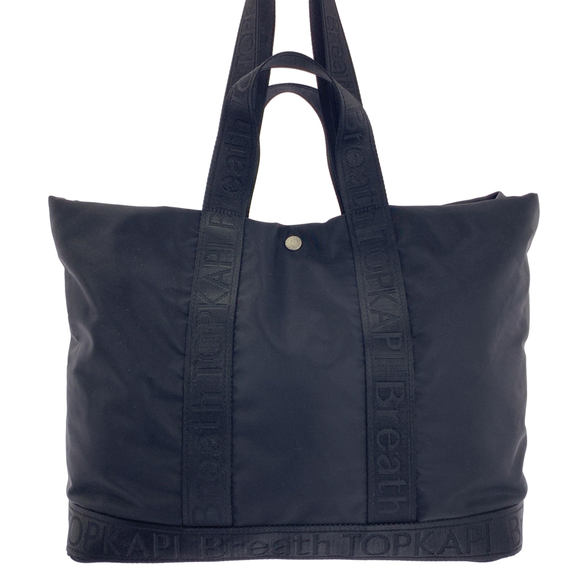 TOPKAPI | Breath / Freely 尼龍標誌附雙把手雙向手提包 | 黑色 | 女款