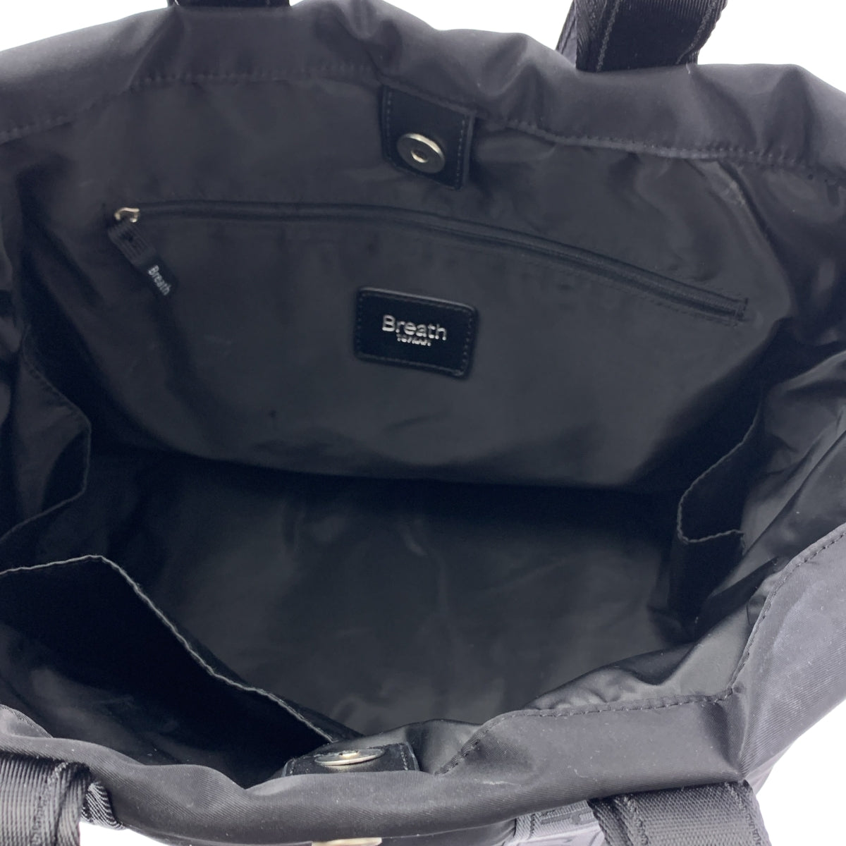 TOPKAPI | Breath / Freely 尼龍標誌附雙把手雙向手提包 | 黑色 | 女款