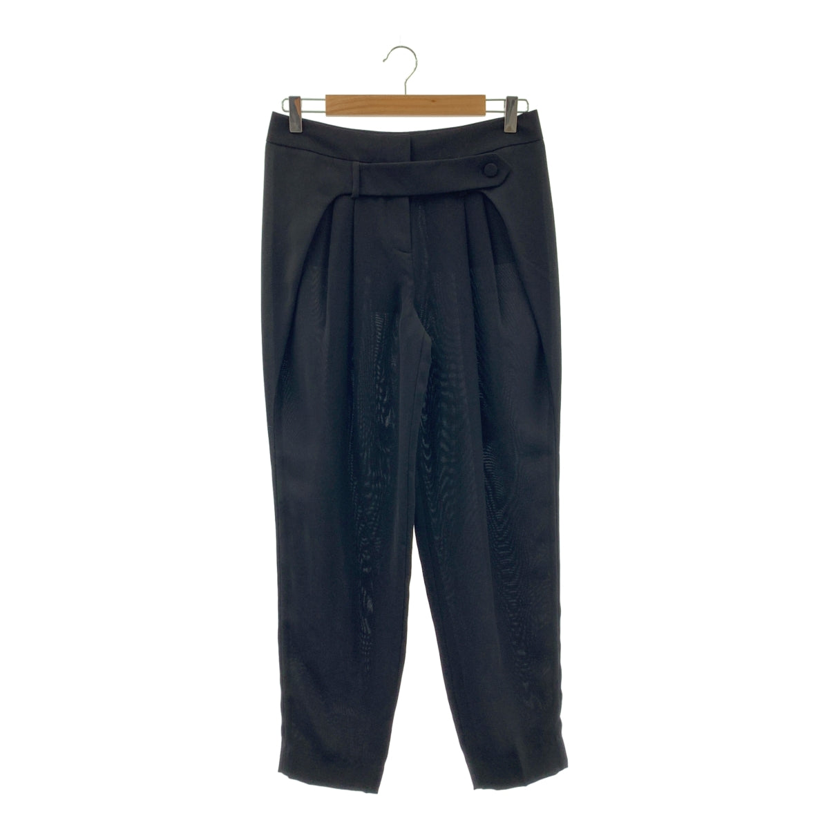 ALEXANDER WANG / アレキサンダーワン | ベルトデザイン タック シアー パンツ | 2 | レディース