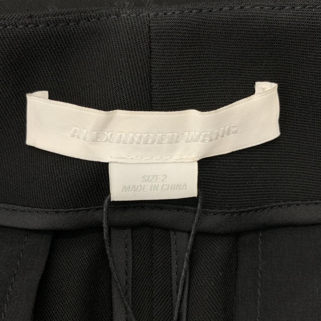 ALEXANDER WANG / アレキサンダーワン | ベルトデザイン タック シアー パンツ | 2 | レディース