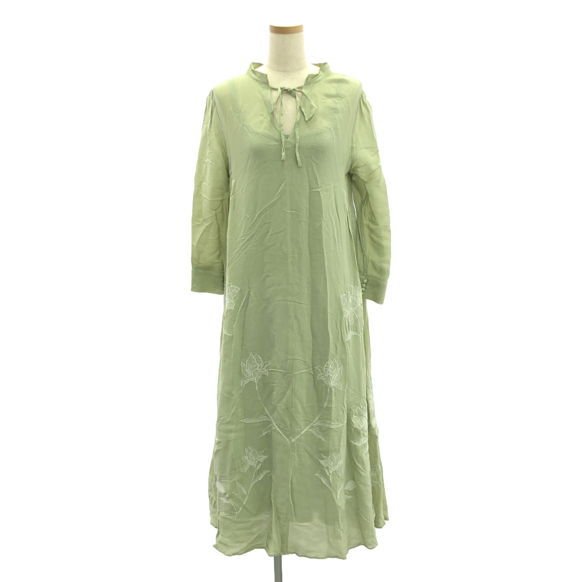 AMERI | 2WAY FLOWER GARDEN DRESS | S | Olive Green | Women's