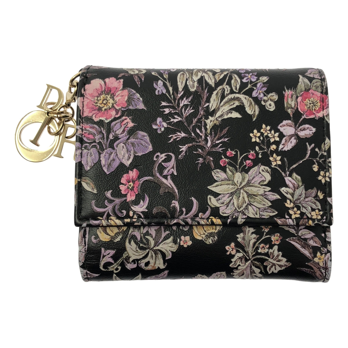 克莉絲汀迪奧 | Lady Dior 蓮花三折皮夾 |