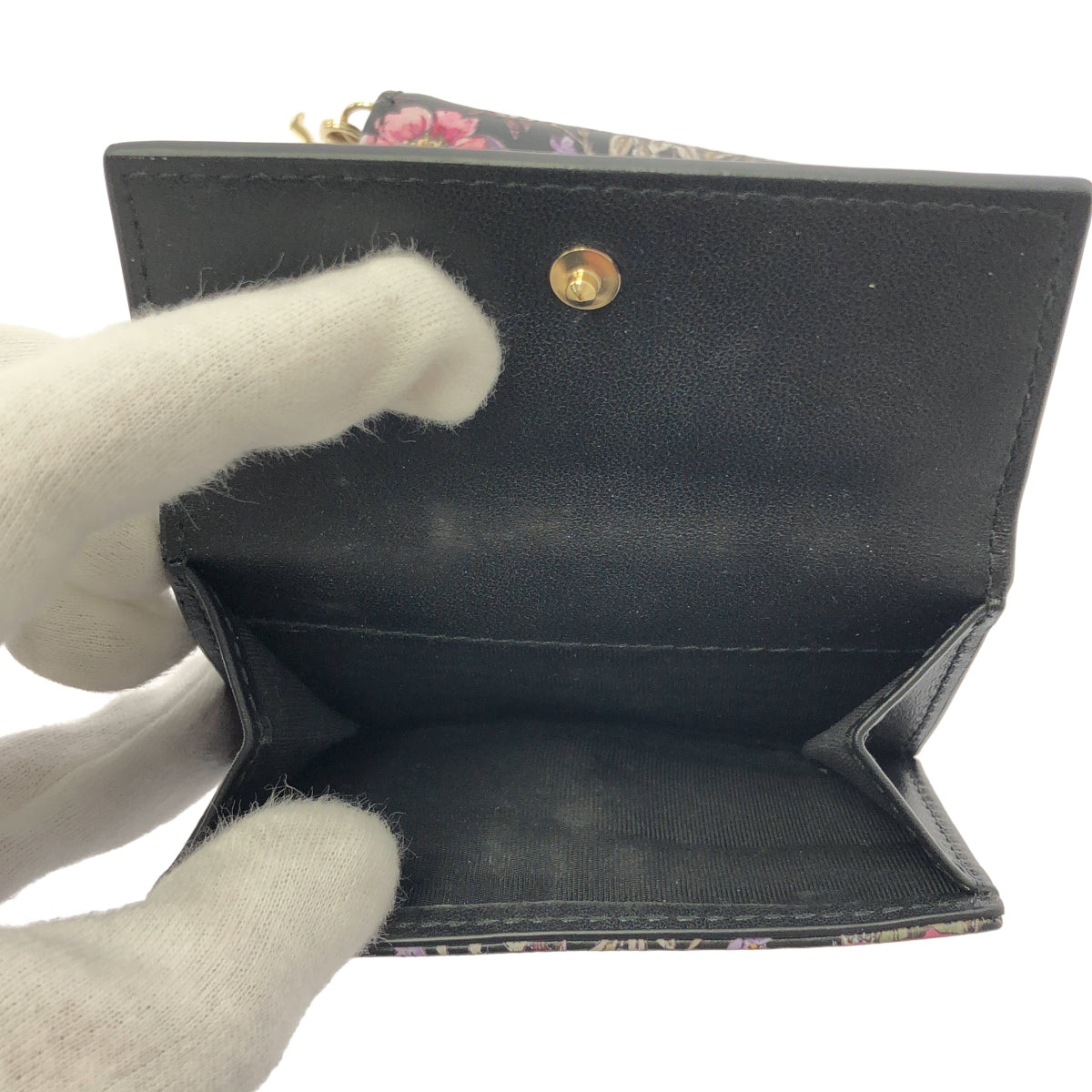 克莉絲汀迪奧 | Lady Dior 蓮花三折皮夾 |