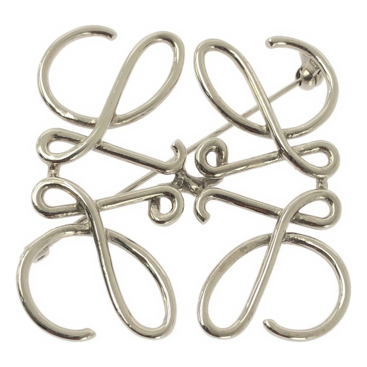 【미품】 LOEWE / 로에베 | 아나그램 브로치 | 실버