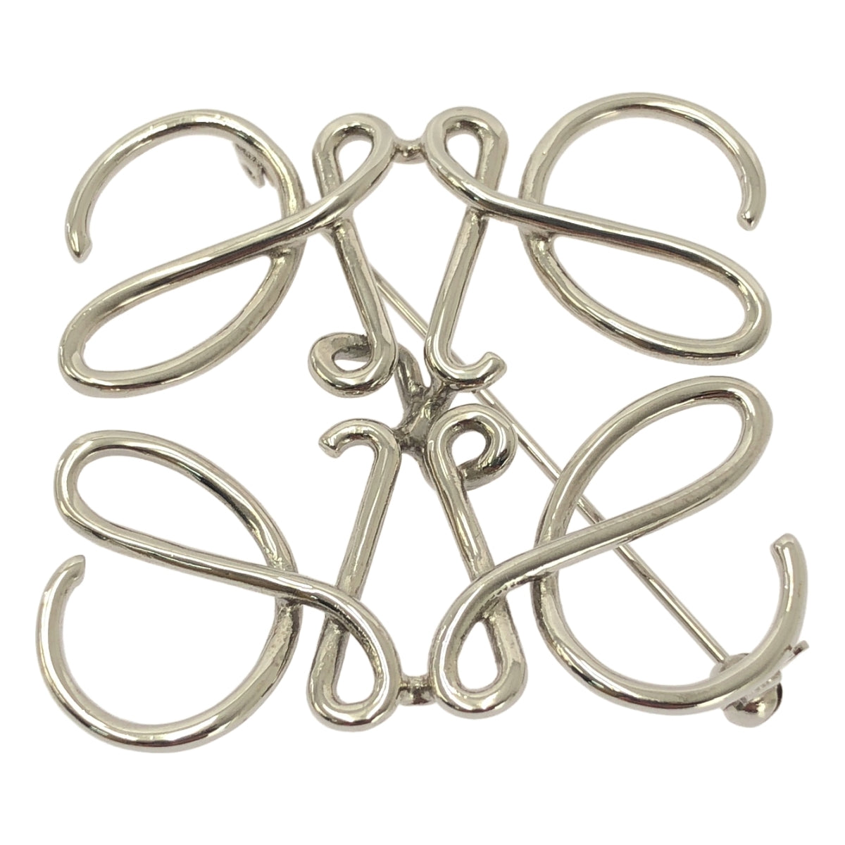 【미품】 LOEWE / 로에베 | 아나그램 브로치 | 실버