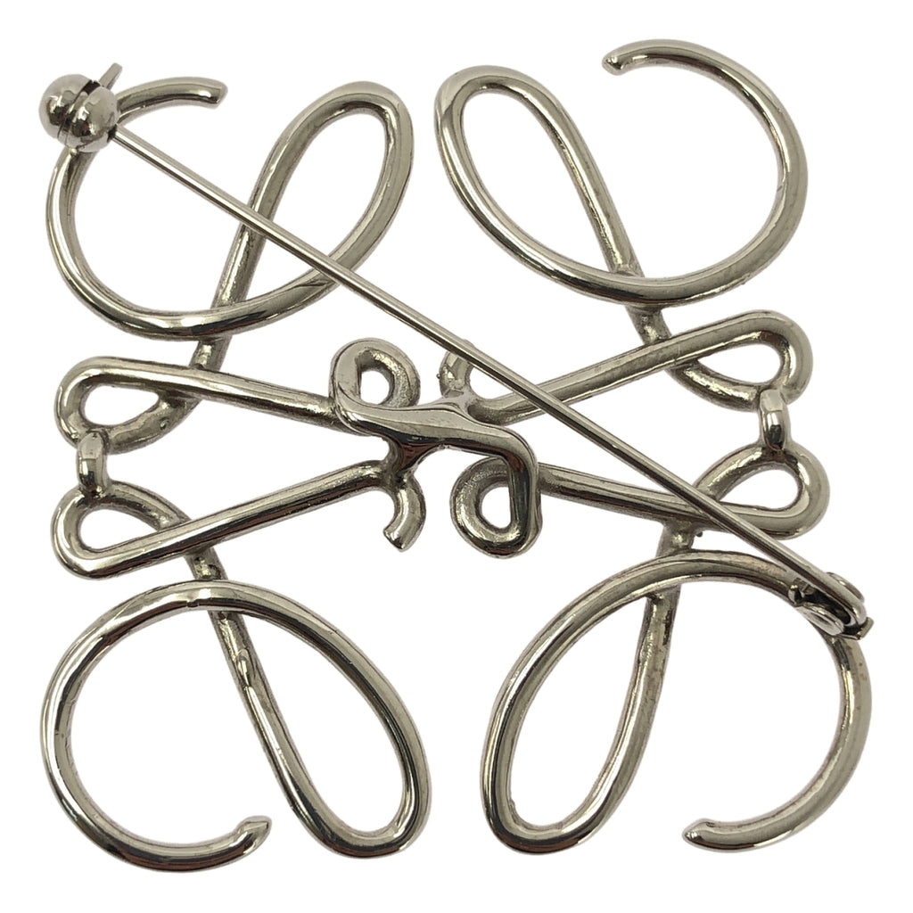 【미품】 LOEWE / 로에베 | 아나그램 브로치 | 실버