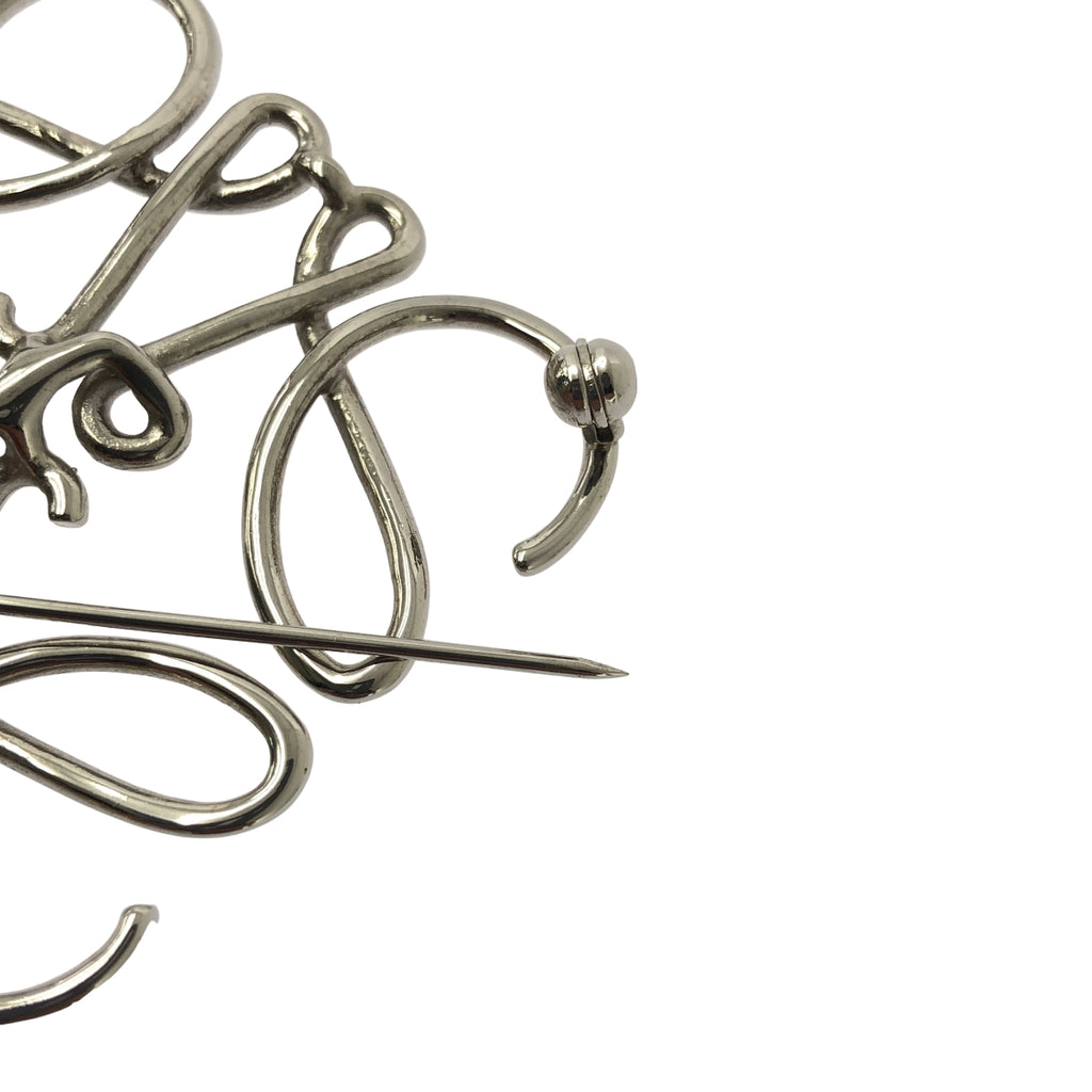 【미품】 LOEWE / 로에베 | 아나그램 브로치 | 실버