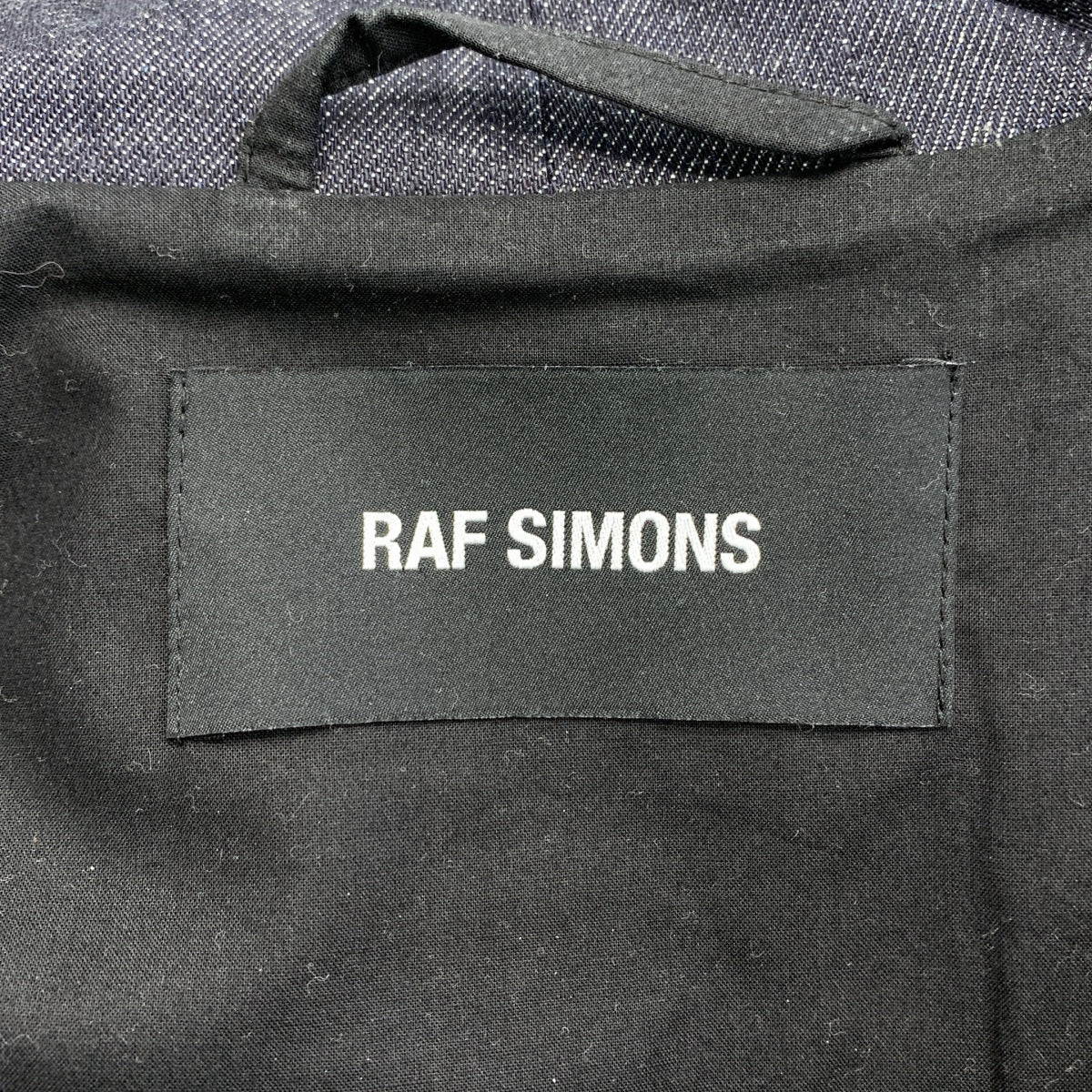 RAF SIMONS / 거친 시몬스 | 2016SS | Parka with back patch isolated hero 백 프린트 데님 모드 코트 | 46 |