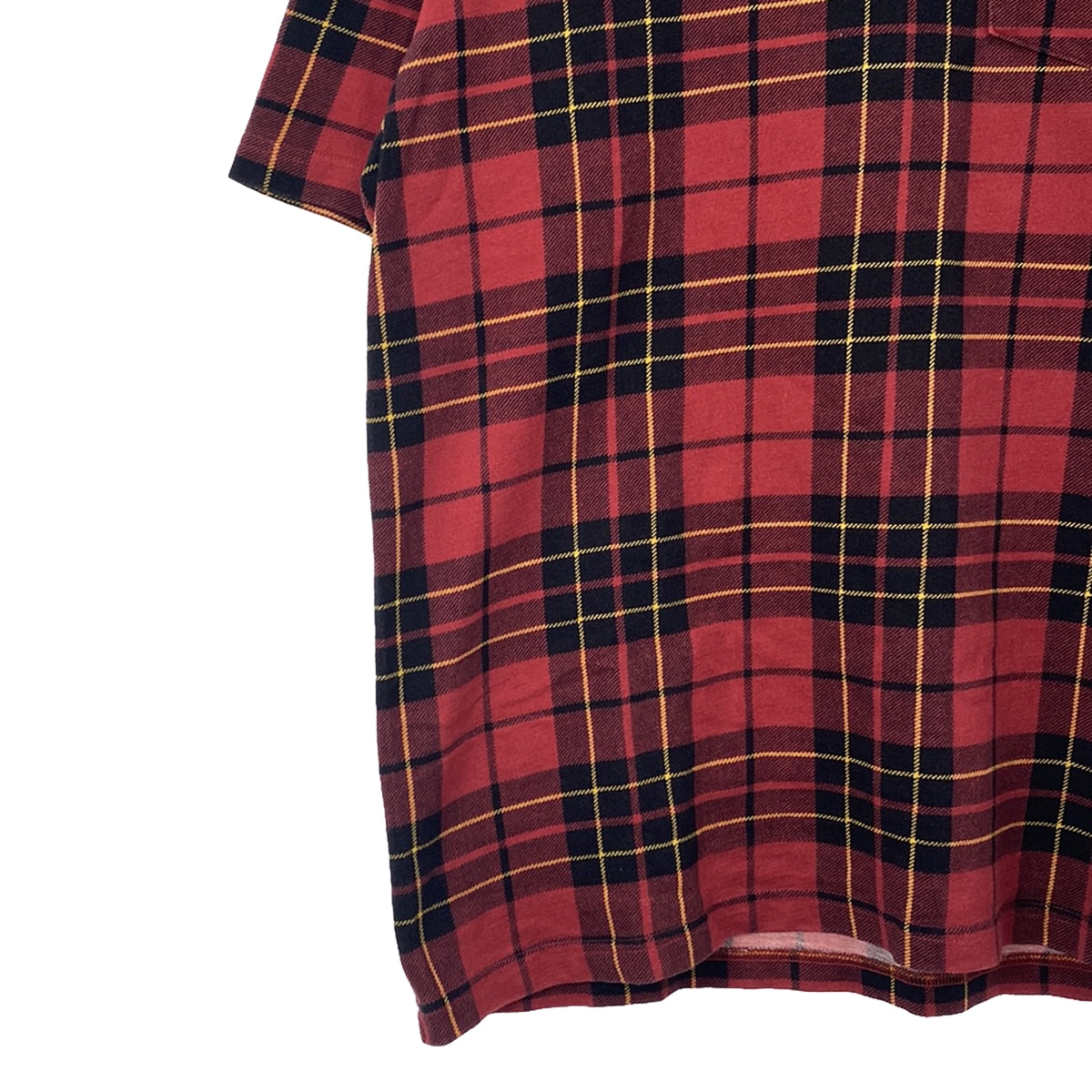 SUPREME | 2023AW | S/S Pocket Tee / Logo Pocket T-shirt Cut and Sew | M | Plaid | Men's