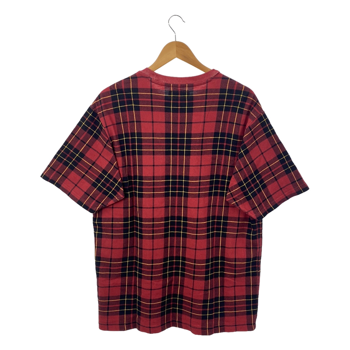 SUPREME | 2023AW | S/S Pocket Tee / Logo Pocket T-shirt Cut and Sew | M | Plaid | Men's