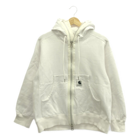 sacai / サカイ | 2024SS | × carhartt WIP カーハートコラボ Hoodie スウェット ジップ パーカー | 1 | ホワイト | メンズ