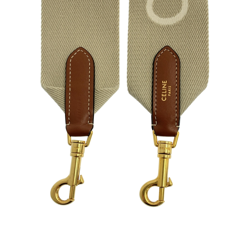 CELINE / 셀린느 | 가죽 전환 자카드 로고 숄더 / 가방 스트랩 |