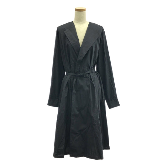 Y's / ワイズヨウジヤマモト | 2020AW | FLANNEL CHEST POCKET SHIRT DRESS / ベルテッド ノーカラー オーバー シャツ ワンピース | 1 | レディース