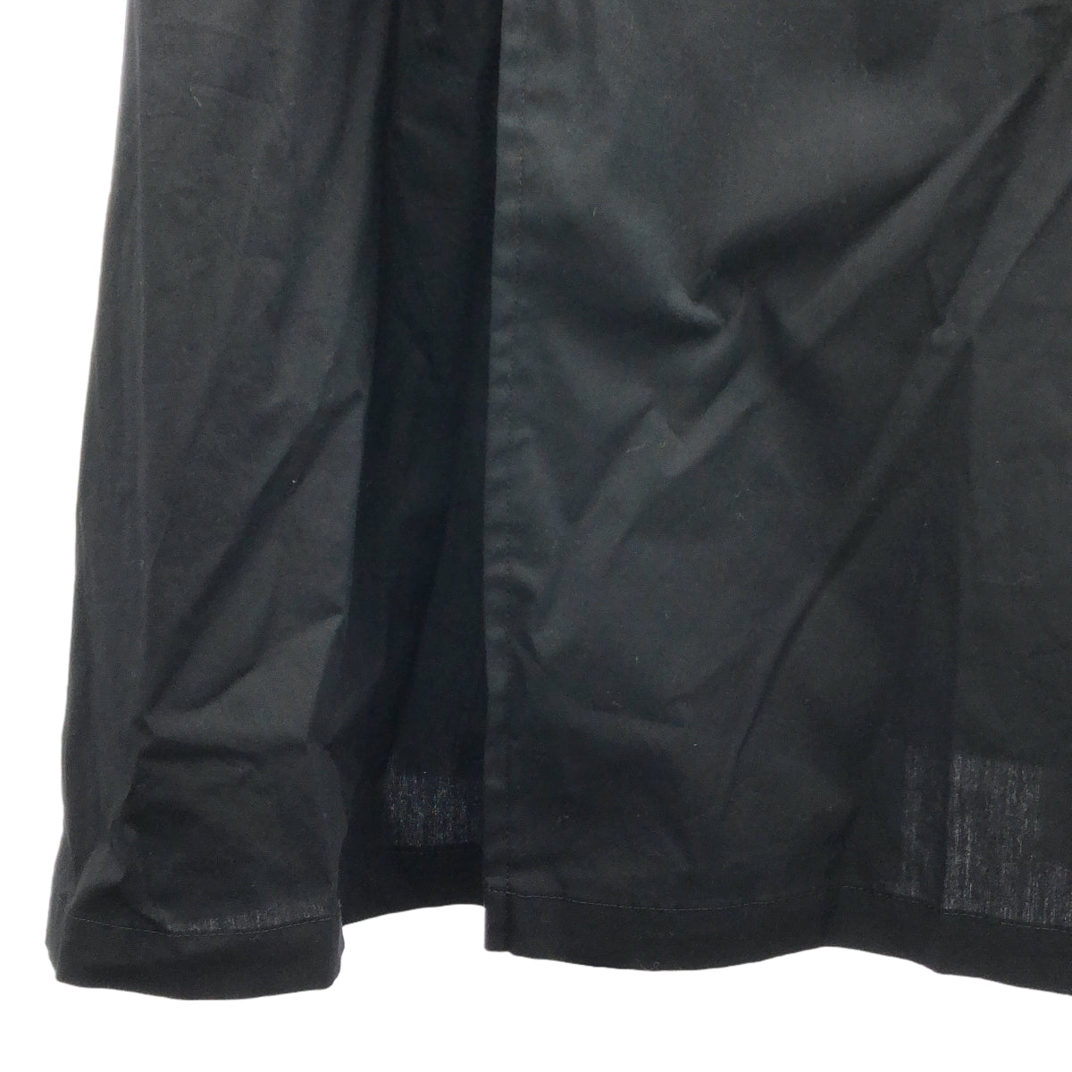 【美品】  Y's / ワイズヨウジヤマモト | 2020AW | FLANNEL CHEST POCKET SHIRT DRESS / ベルテッド ノーカラー オーバー シャツ ワンピース | 1 | ブラック | レディース