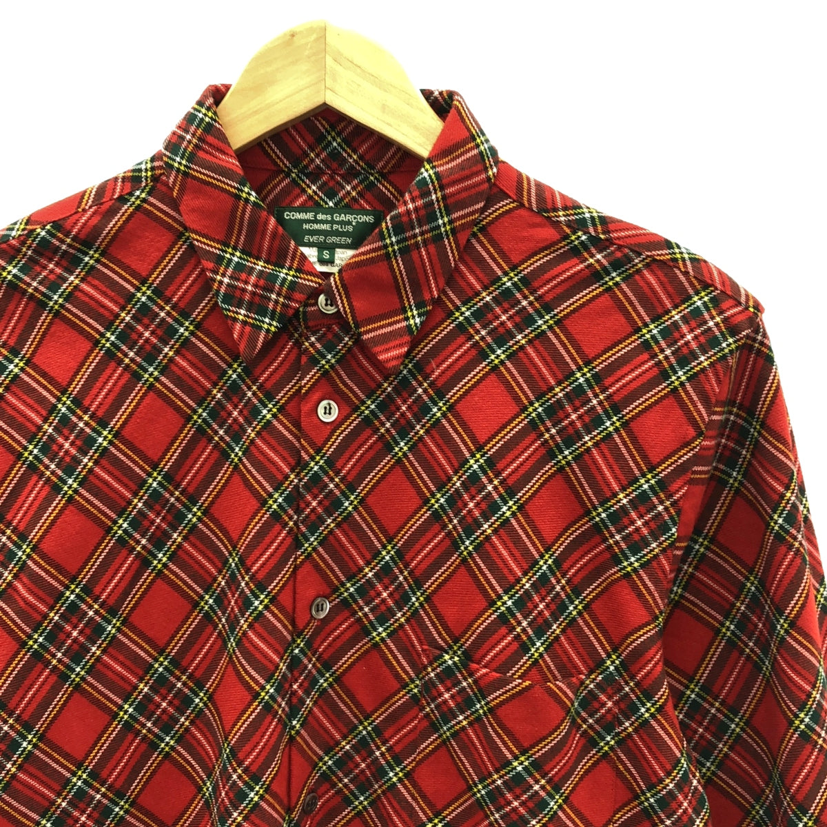 COMME des GARCONS HOMME PLUS / コムデギャルソンオムプリュス | 2006AW | EVER GREEN バイアスチェック シャツ | S | メンズ