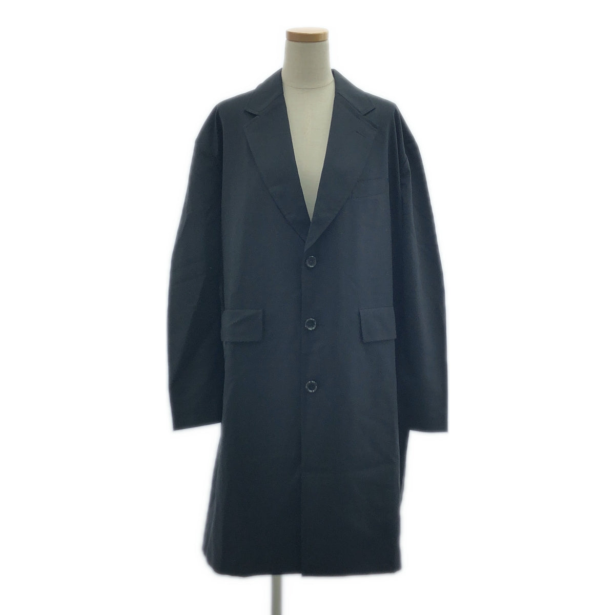 [近新] JUNYA WATANABE COMME des GARÇONS / 渡邊淳彌 | 2021 春夏 | 單件切斯特菲爾德大衣 / 全襯裡 | XS 碼 | 黑色 | 女款