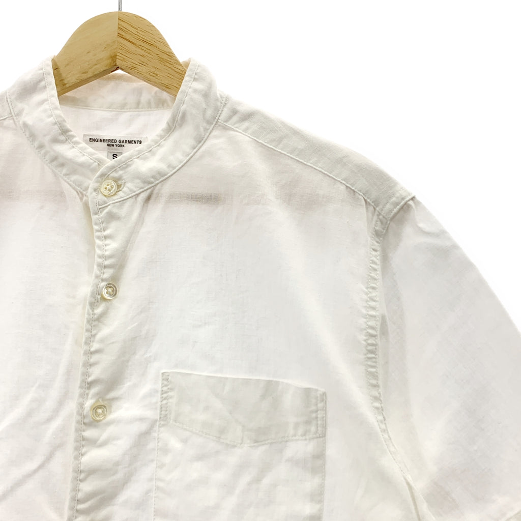 Engineered Garments / 엔지니어드 가멘츠 | 스탠드 컬러 코튼 린넨 셔츠 | S | 남성