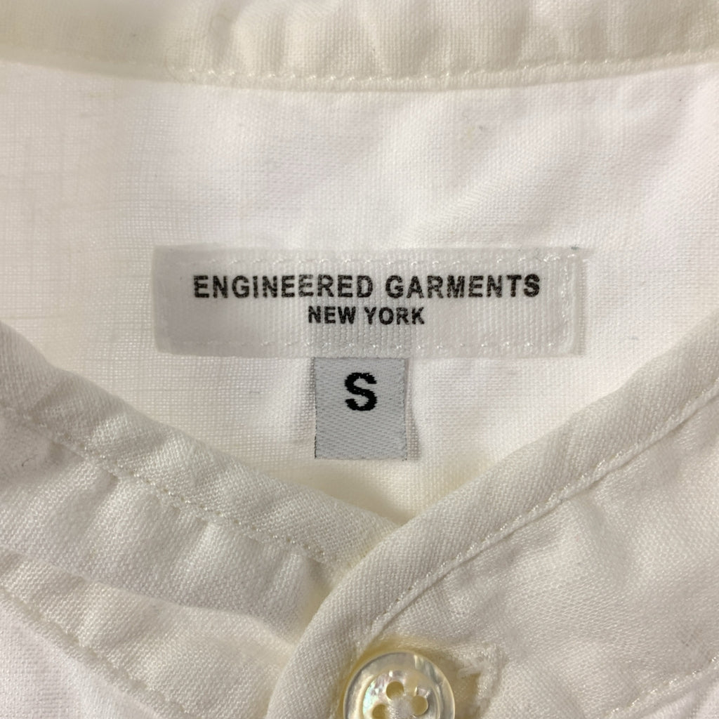 Engineered Garments / 엔지니어드 가멘츠 | 스탠드 컬러 코튼 린넨 셔츠 | S | 남성