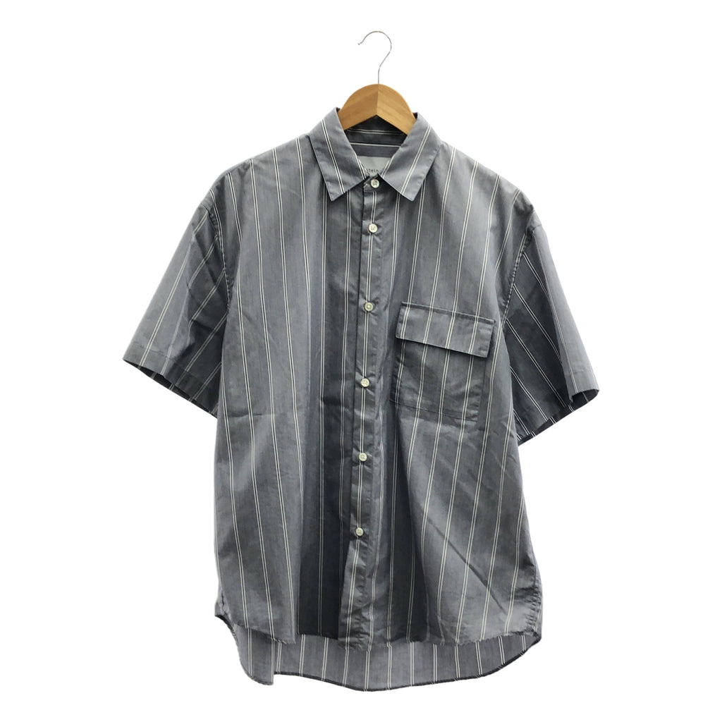 stein / シュタイン | OVER SLEEVE SS SHIRT ストライプ オーバーサイズ シャツ | S | メンズ