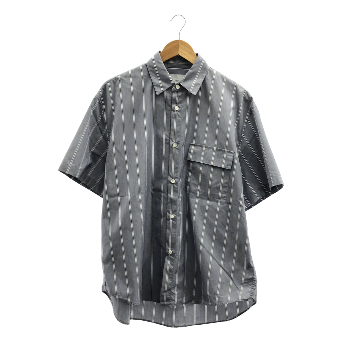 stein / シュタイン | OVER SLEEVE SS SHIRT ストライプ オーバーサイズ シャツ | S | メンズ