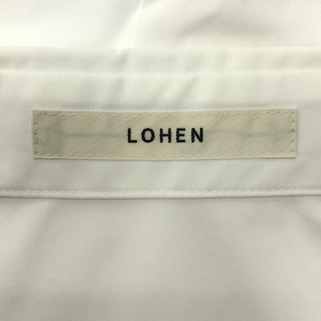 LOHEN / 로헨 | 2024AW | EYELET SHIRT 스터드 펀칭 레귤러 컬러 셔츠 | F | 화이트 | 여성
