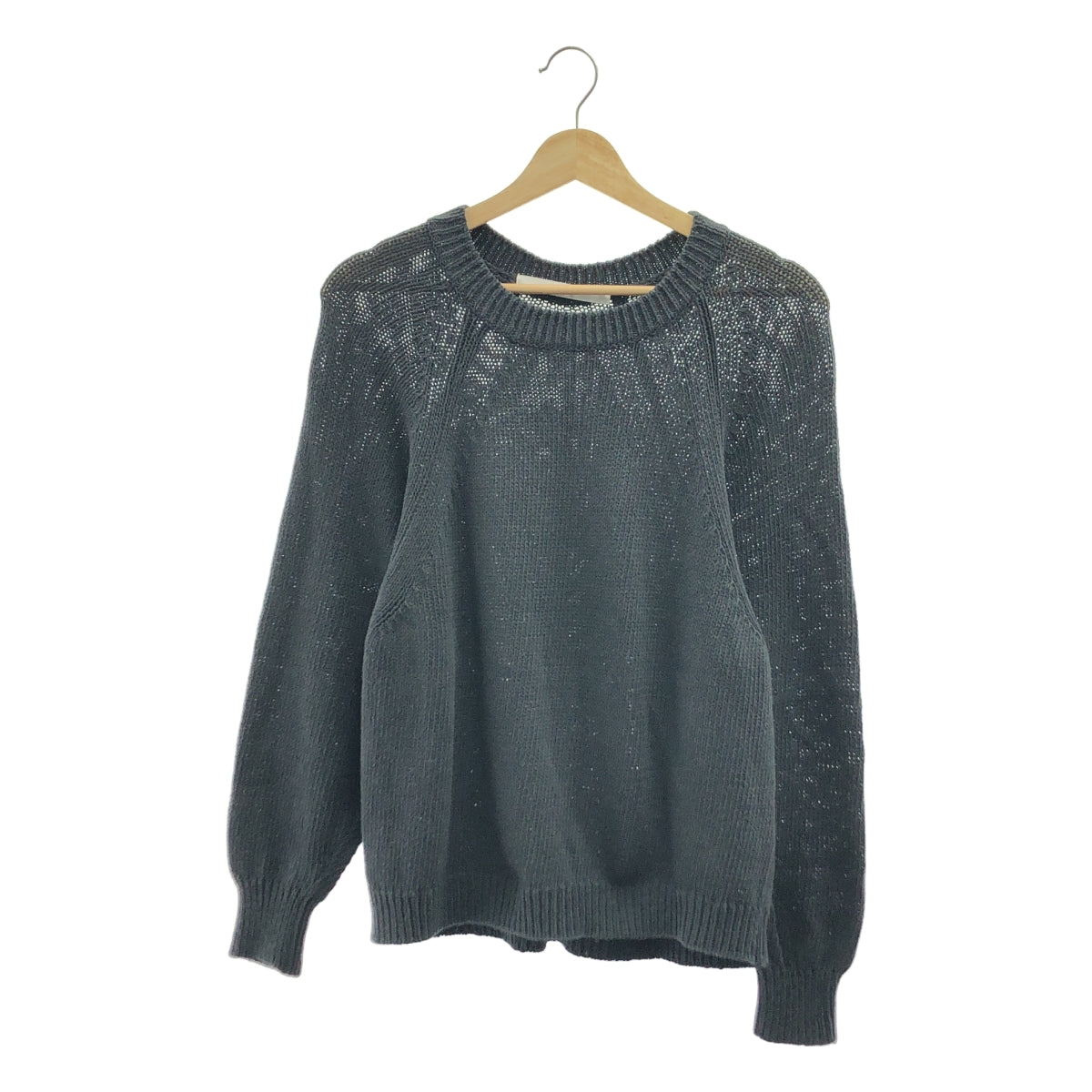 Framework | 2024 春夏 | 亞麻棉質插肩針織衫 | F | 炭灰色 | 女款