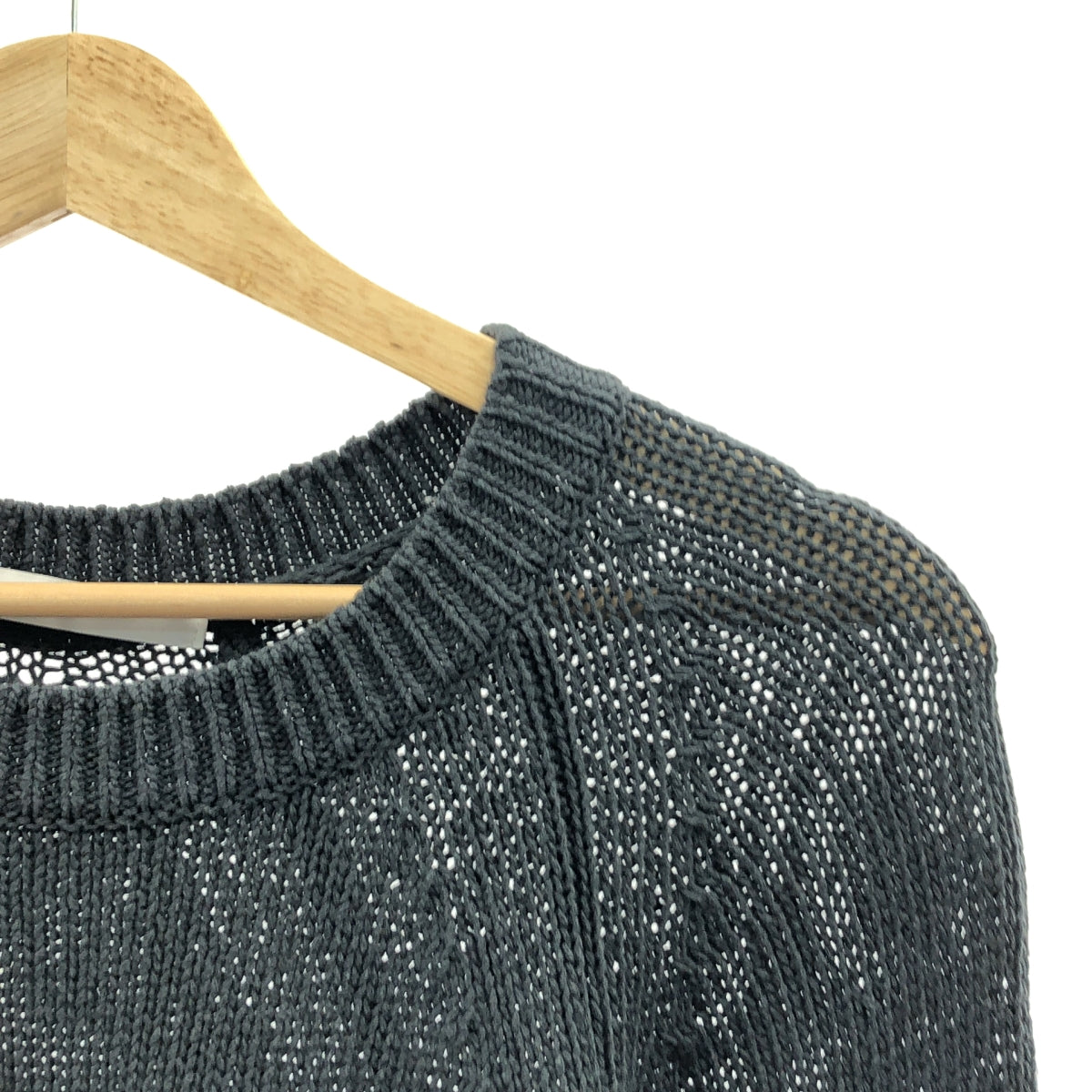 Framework | 2024 春夏 | 亞麻棉質插肩針織衫 | F | 炭灰色 | 女款