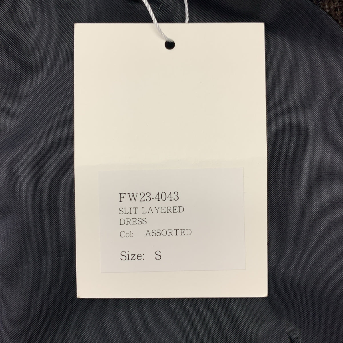 【미품】 sawa takai / 사와 타카이 | 2023AW | SLIT LAYERED DRESS / 슬릿 레이어드 포켓 첨부 드레스 원피스 | S | ASSORRED |