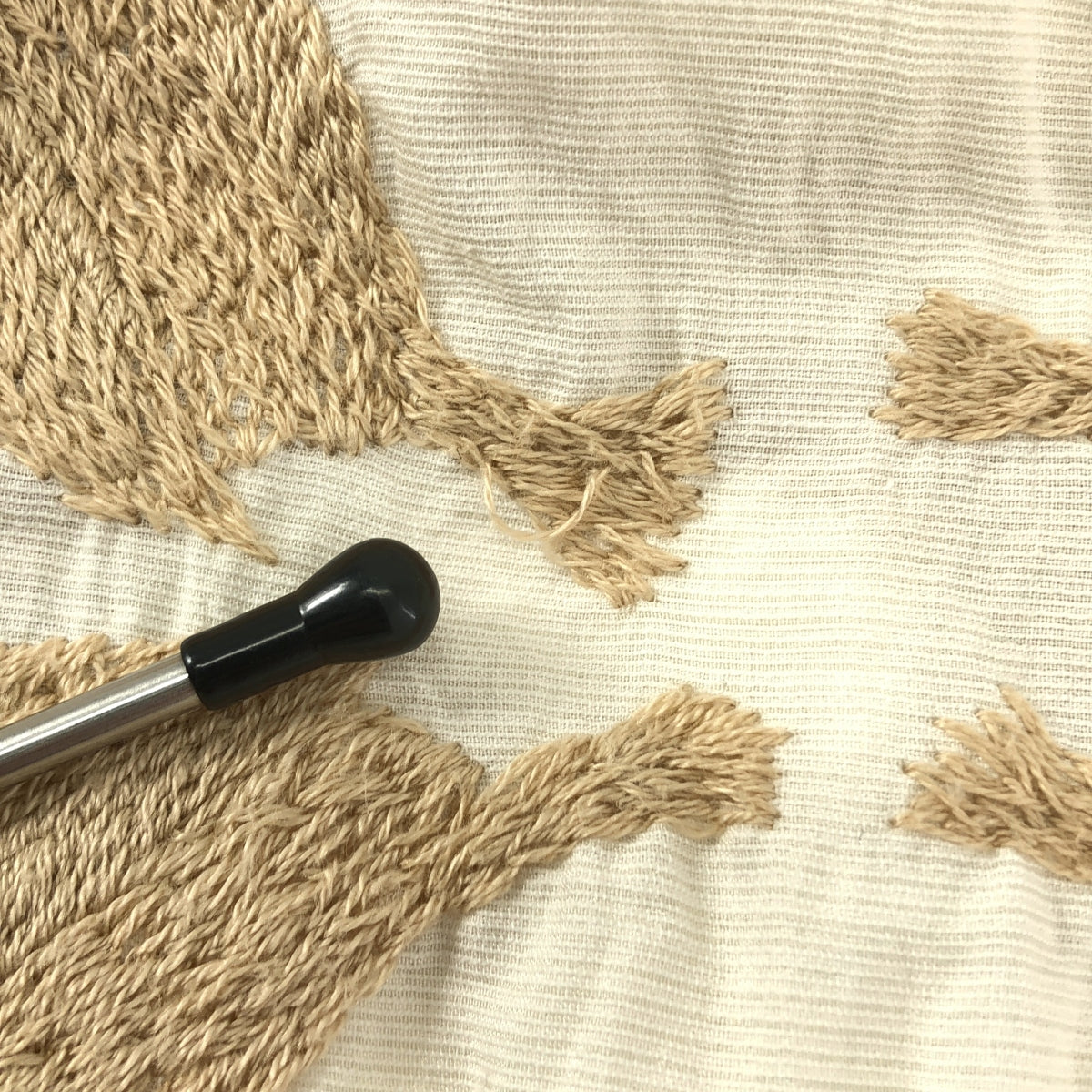 米娜·佩爾霍寧 / 米娜·佩爾霍寧 | 米娜·佩爾霍寧四隻鳥棉絲鳥刺繡連衣裙|尺寸 36 |米色 |女性的