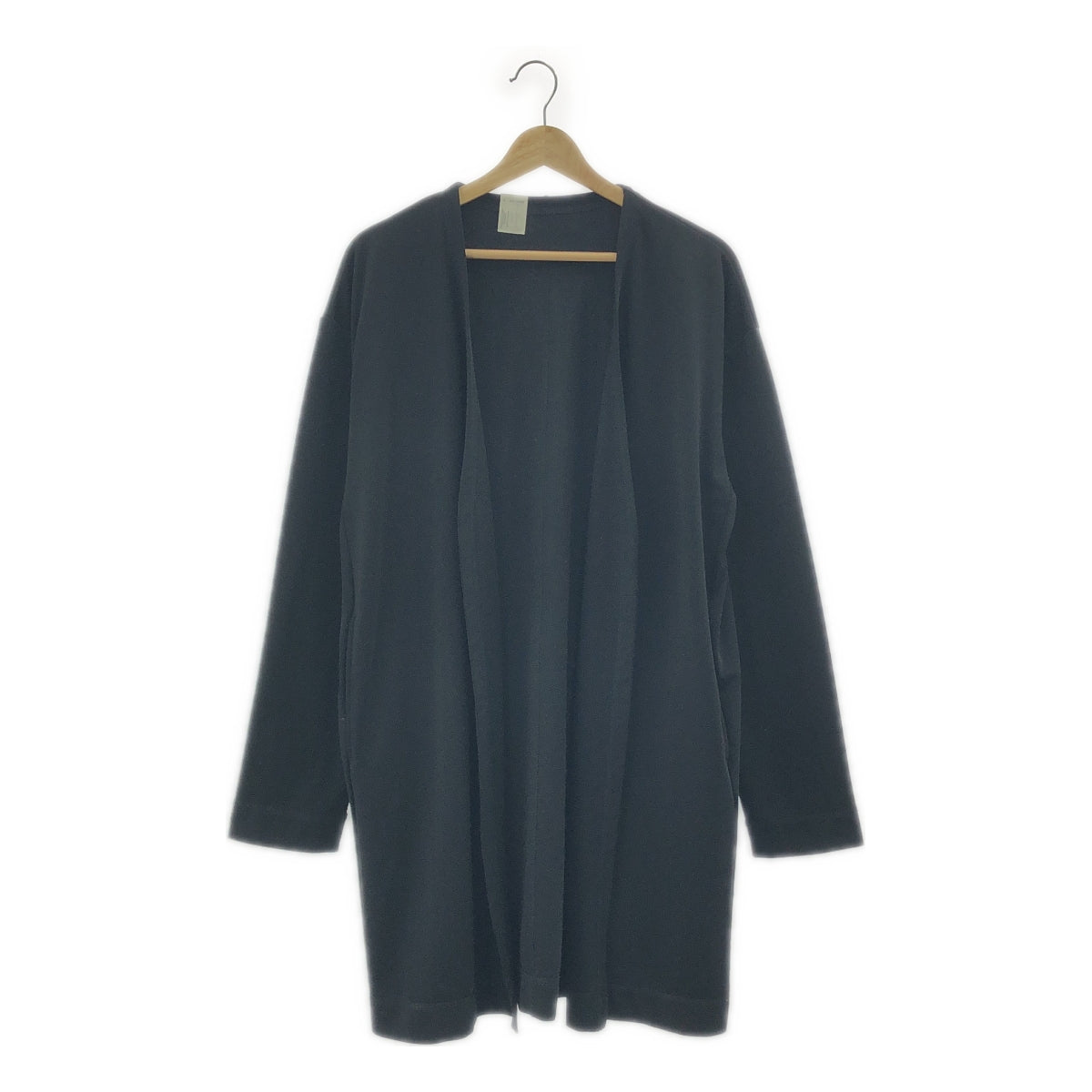 N.HOOLYWOOD / エヌハリウッド | 2021SS | UNDER SUMMIT WEAR LONG CARDIGAN ポリエステル ストレッチ ロングカーディガン | 40 | ブラック | メンズ