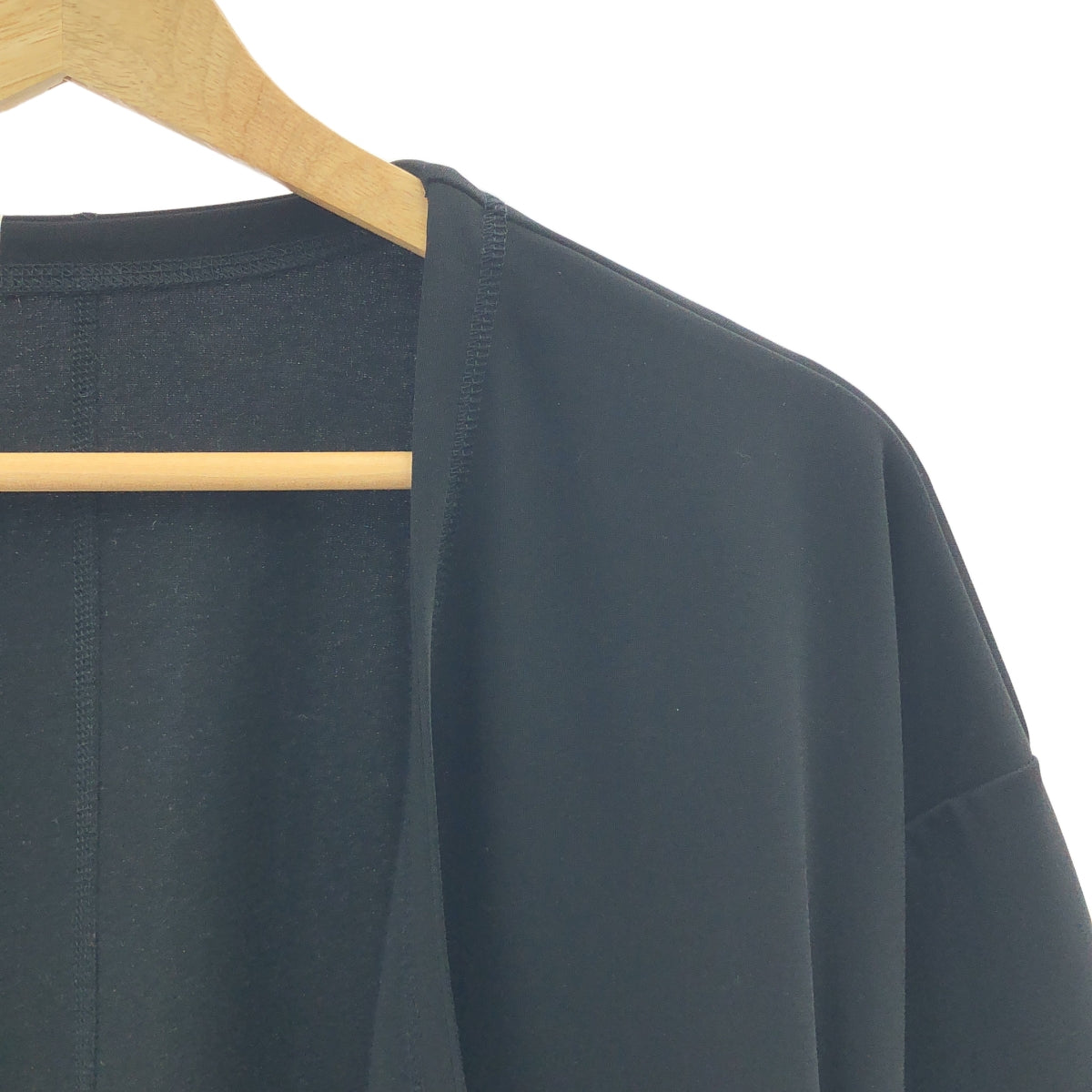 N.HOOLYWOOD / エヌハリウッド | 2021SS | UNDER SUMMIT WEAR LONG CARDIGAN ポリエステル ストレッチ ロングカーディガン | 40 | ブラック | メンズ