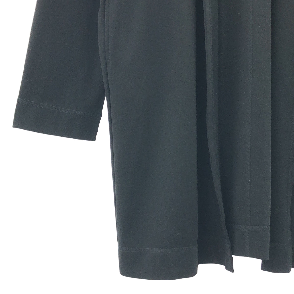 N.HOOLYWOOD / エヌハリウッド | 2021SS | UNDER SUMMIT WEAR LONG CARDIGAN ポリエステル ストレッチ ロングカーディガン | 40 | ブラック | メンズ