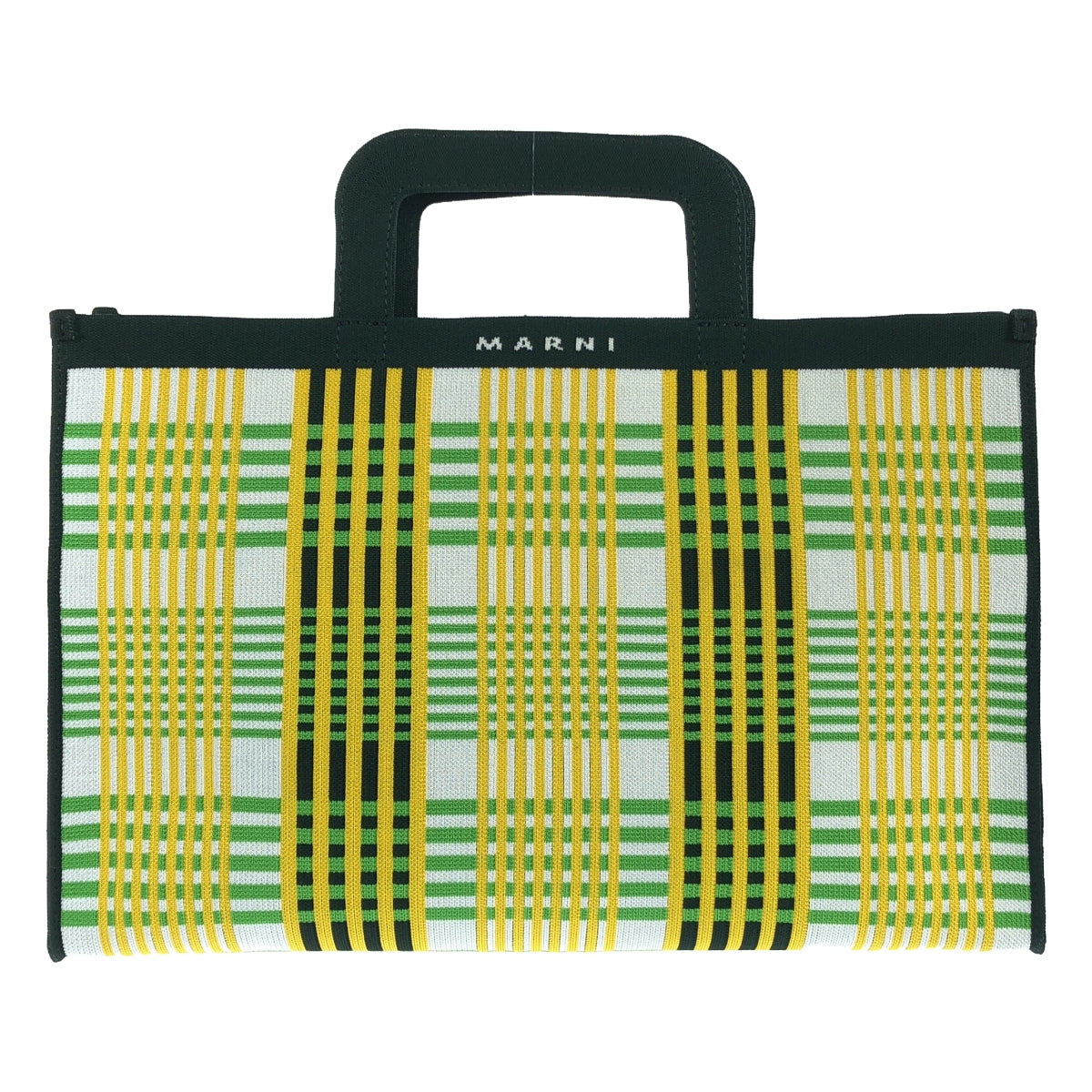 [新品] MARNI | 2024SS |格子公事包手提包 |黃色/白色/綠色 |女性的