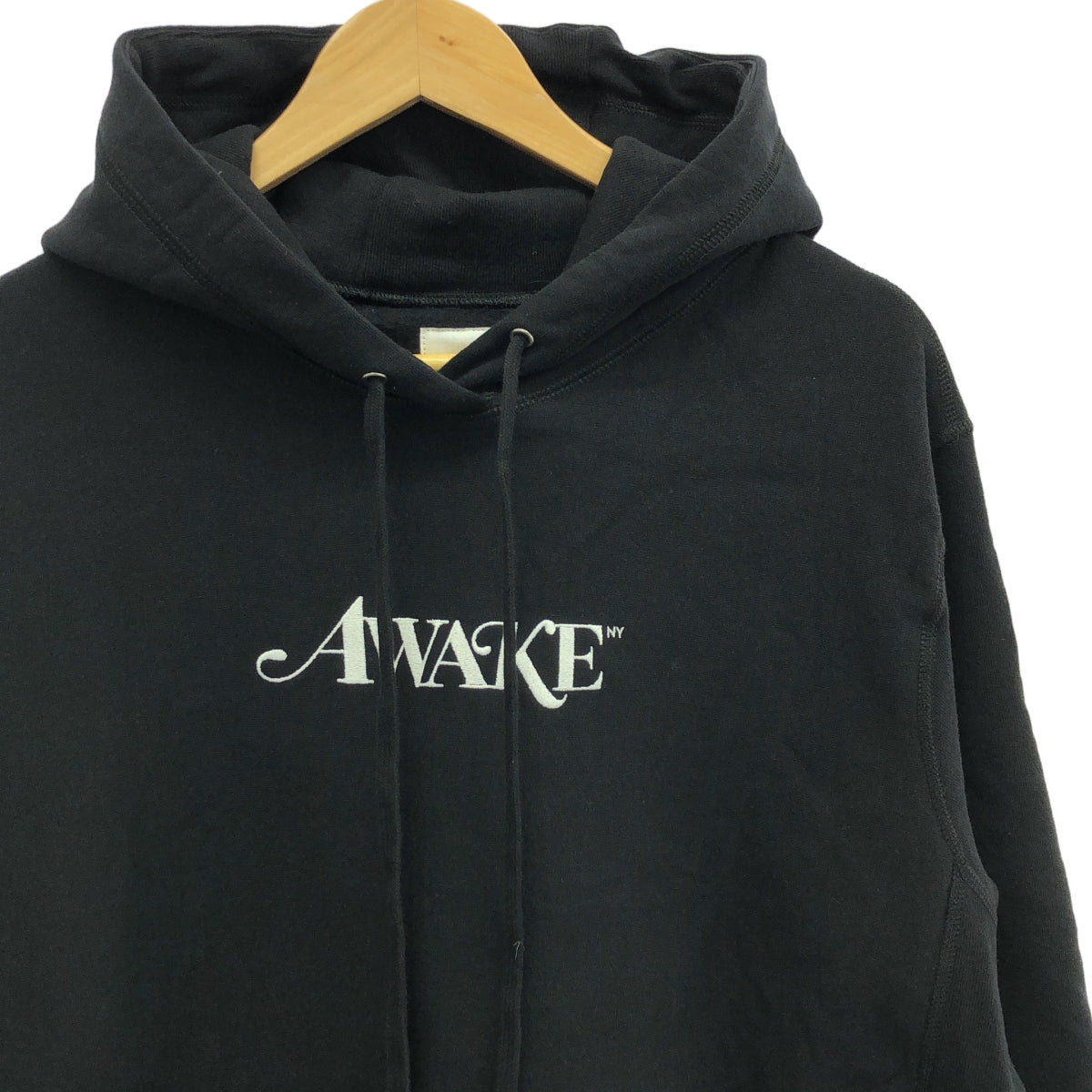 AWAKE NY / アウェイクニューヨーク | ロゴ刺しゅう スウェットパーカー | L | ブラック | メンズ