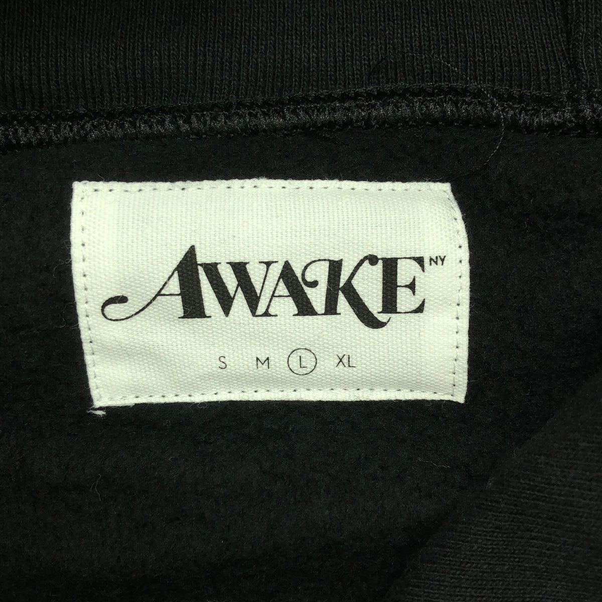 AWAKE NY / アウェイクニューヨーク | ロゴ刺しゅう スウェットパーカー | L | ブラック | メンズ