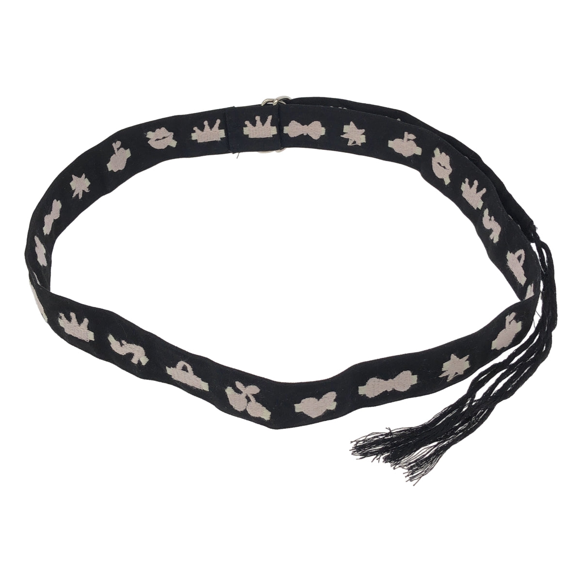 UNDER COVER | 棉質全印花流蘇腰帶 |