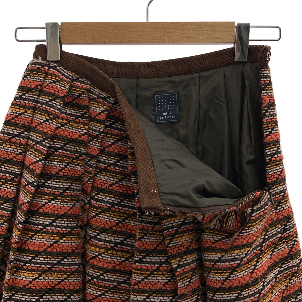 mina perhonen | Poppy 羊毛提花褶襉半身裙 | F碼 | 多色 | 女款