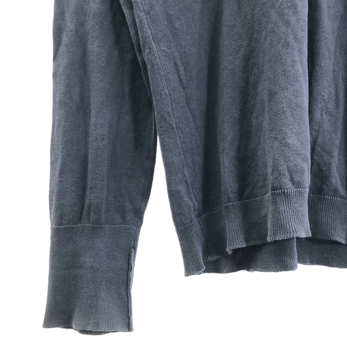 JOHN SMEDLEY | 海島棉高支數V領毛衣 | S碼 | 海軍藍 | 男士