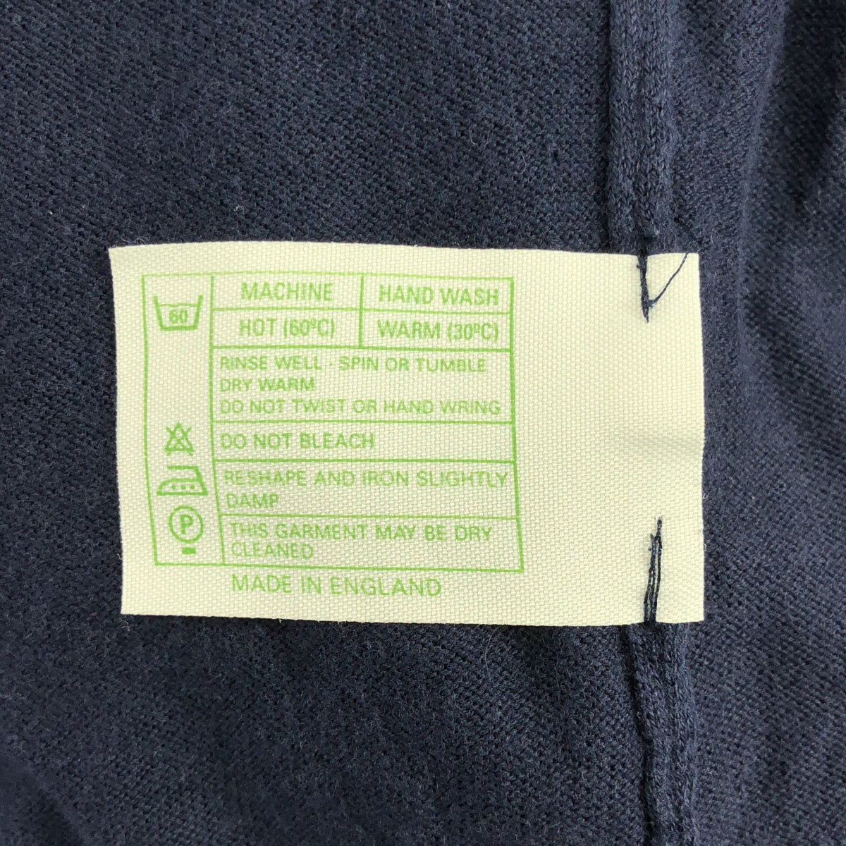 JOHN SMEDLEY | 海島棉高支數V領毛衣 | S碼 | 海軍藍 | 男士