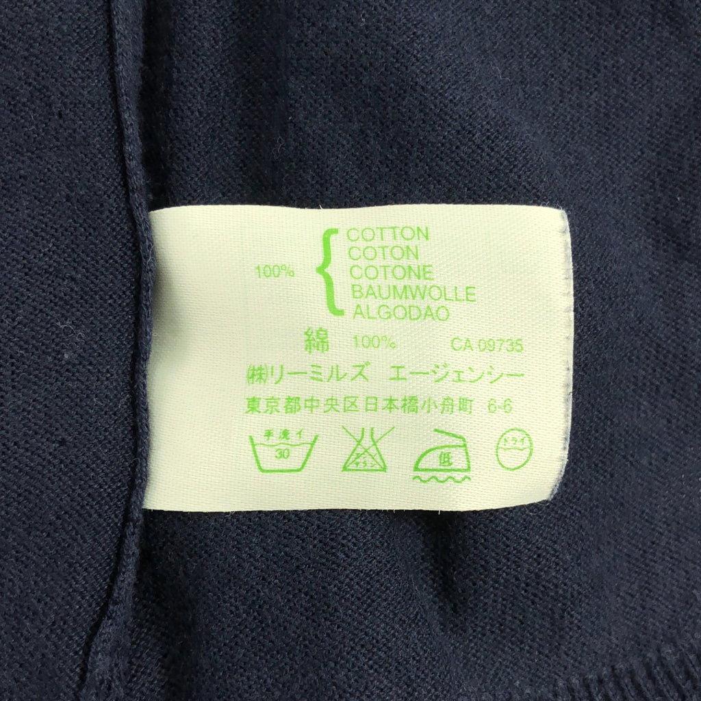 JOHN SMEDLEY | 海島棉高支數V領毛衣 | S碼 | 海軍藍 | 男士