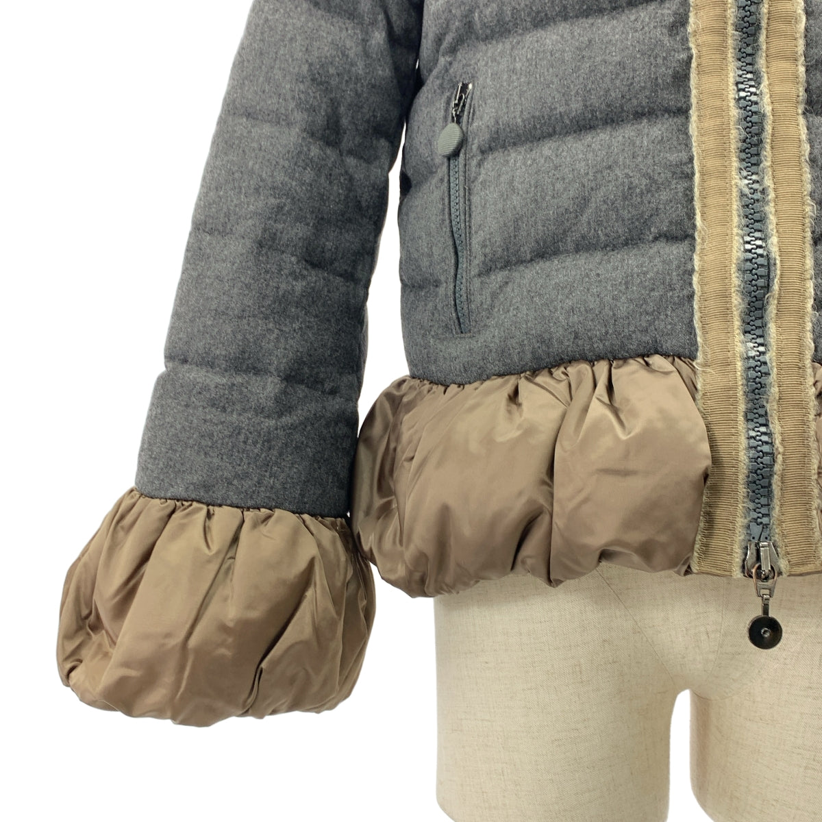 MONCLER / モンクレール | × sacai / サカイ MAKORI / ウール ダウンジャケット ブルゾン | 0 | レディース