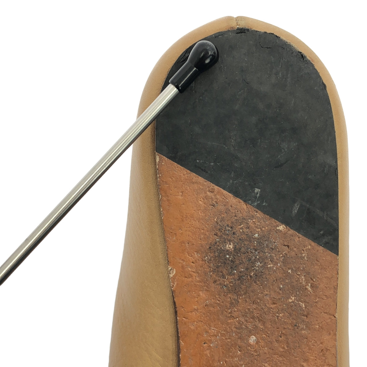 THE ROW / ザロウ | SQUARE TOE PUMP スクエアトゥ フラットパンプス | ベージュ | レディース